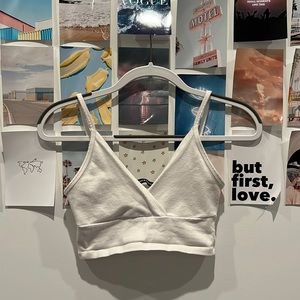 White Brandy Melville Amara Tank Top